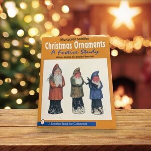 1995 Margaret Schiffer " Christmas Ornaments" Value Guide Book by Robert Brenner